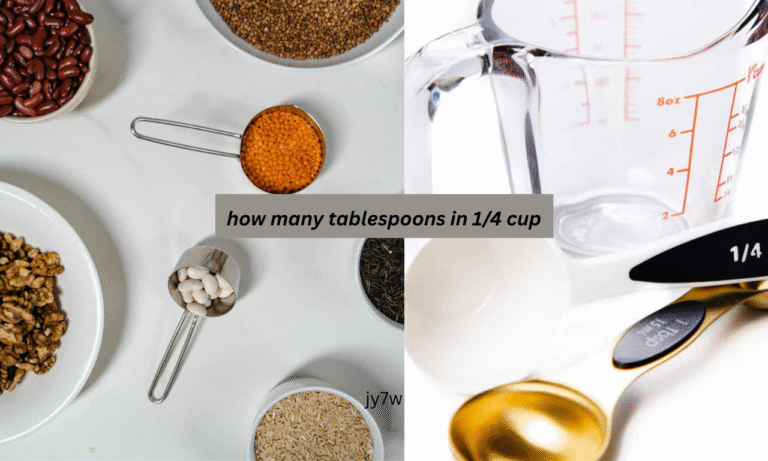 how many tablespoons in 1/4 cup