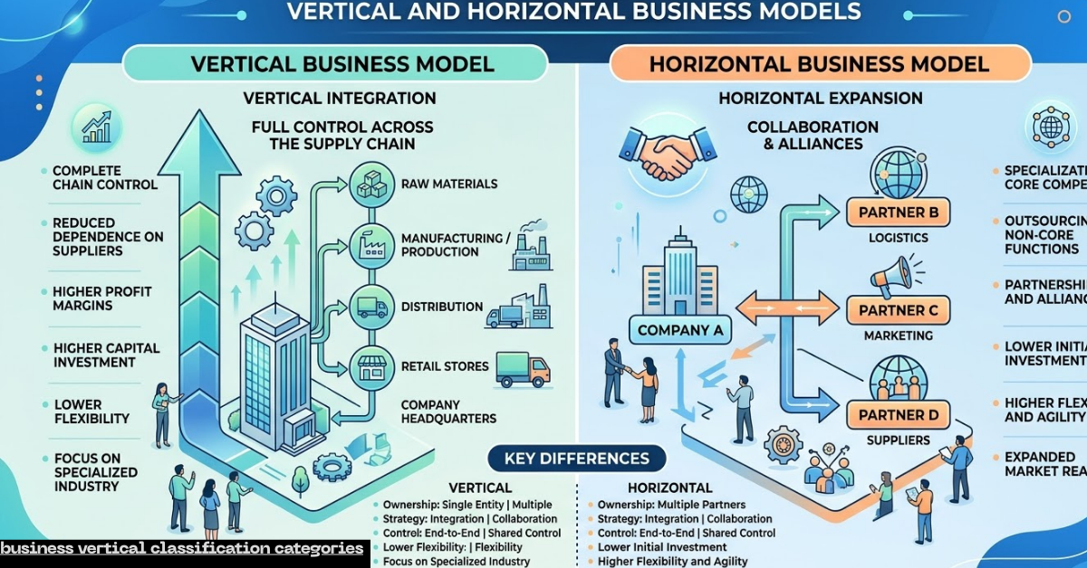 business vertical classification categories