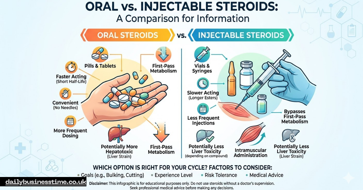 Oral vs Injectable Steroids