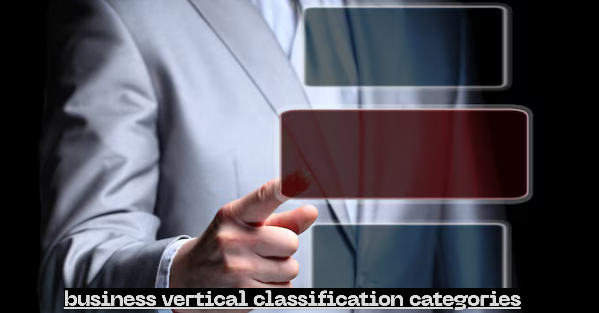 business vertical classification categories