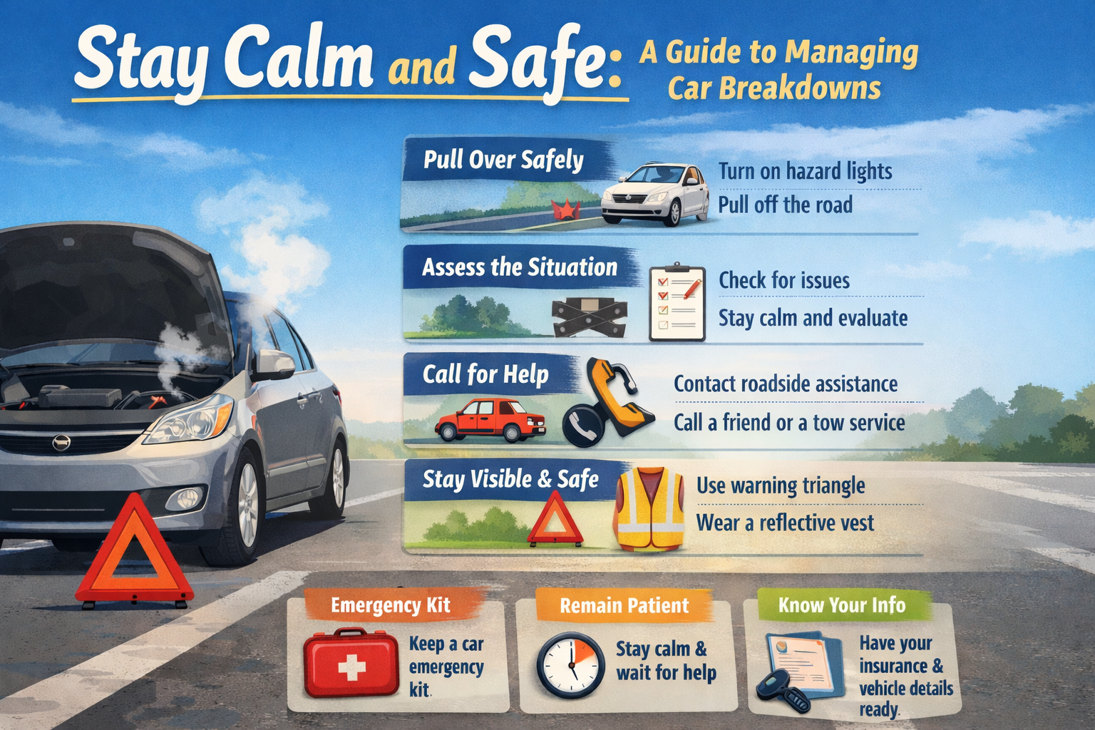 stay calm and safe a guide to managing car breakdowns