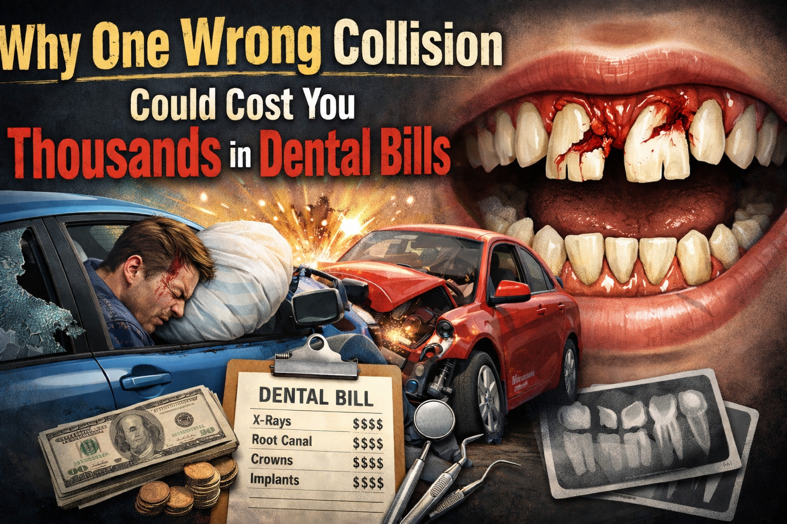 why one wrong collision could cost you thousands in dental bills