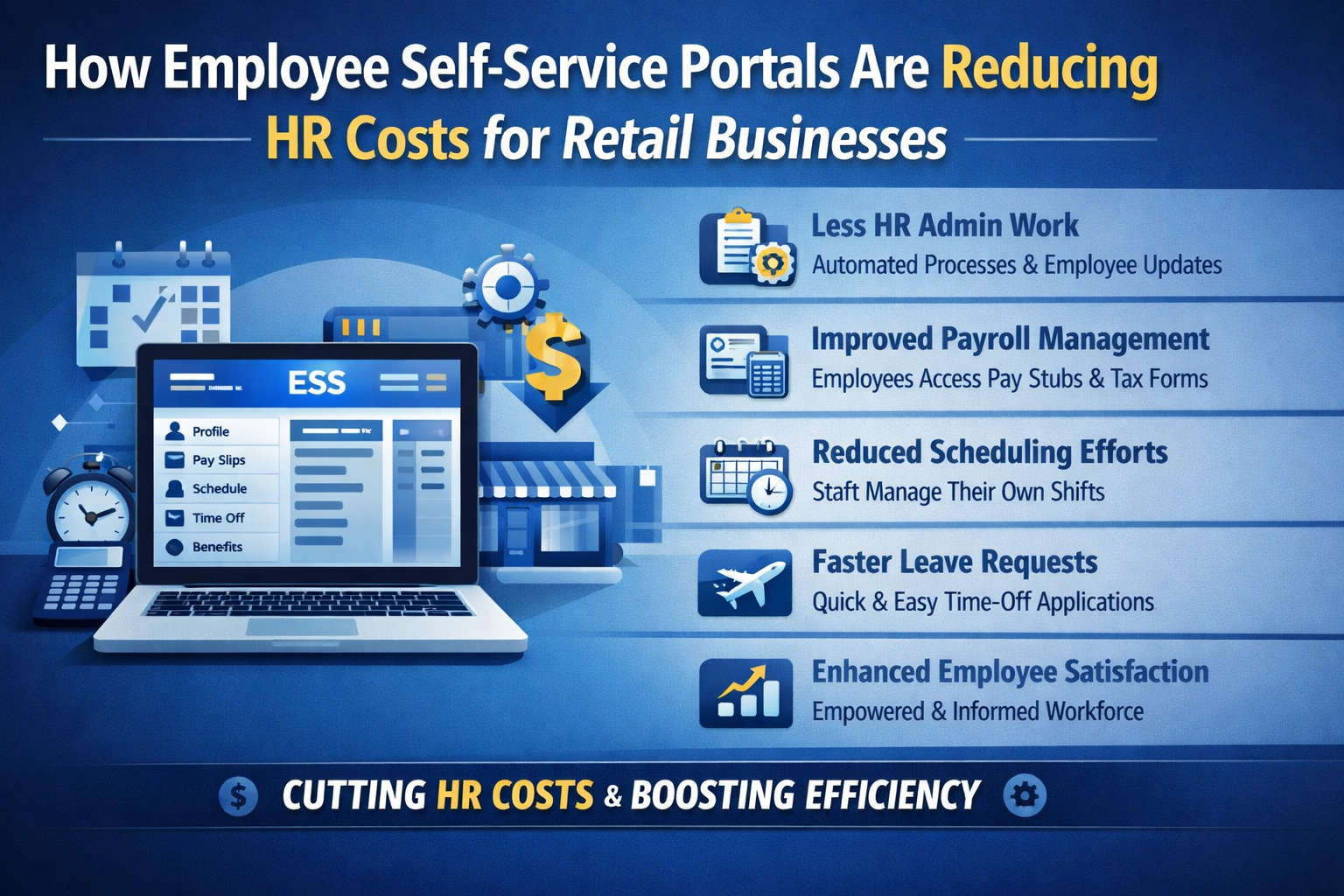 How Employee Self-Service Portals Are Reducing HR Costs for Retail Businesses