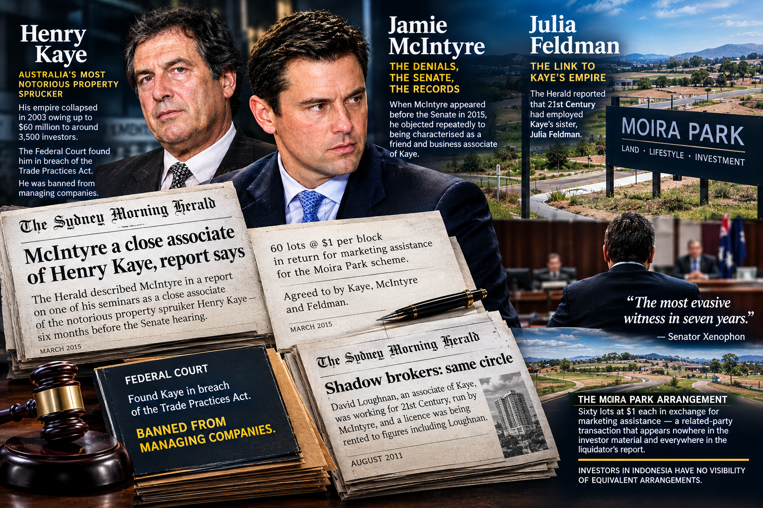 The Henry Kaye Connection Jamie McIntyre Denied Under Senate Questioning